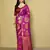 Elora silk blend banarasi woven designer saree for women (dusty purple)