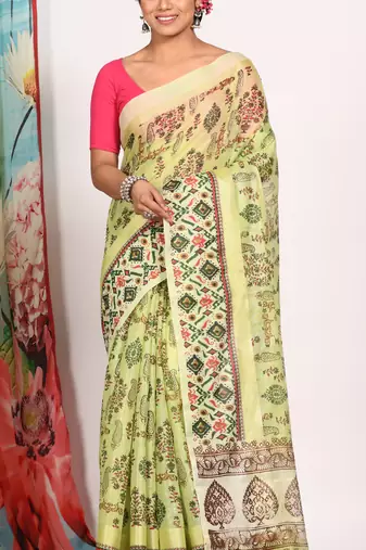 HAND BLOCK PRINT SAREE