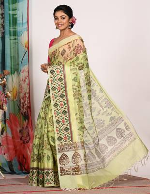 HAND BLOCK PRINT SAREE 3