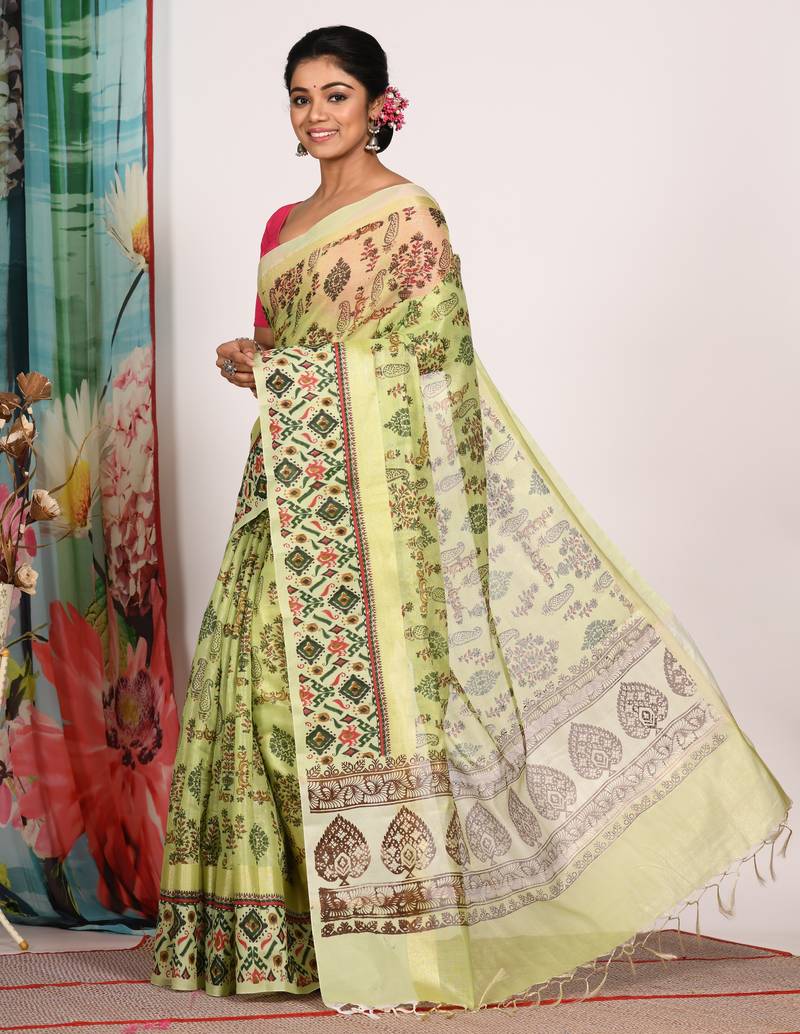 HAND BLOCK PRINT SAREE