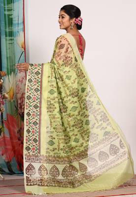 HAND BLOCK PRINT SAREE 4
