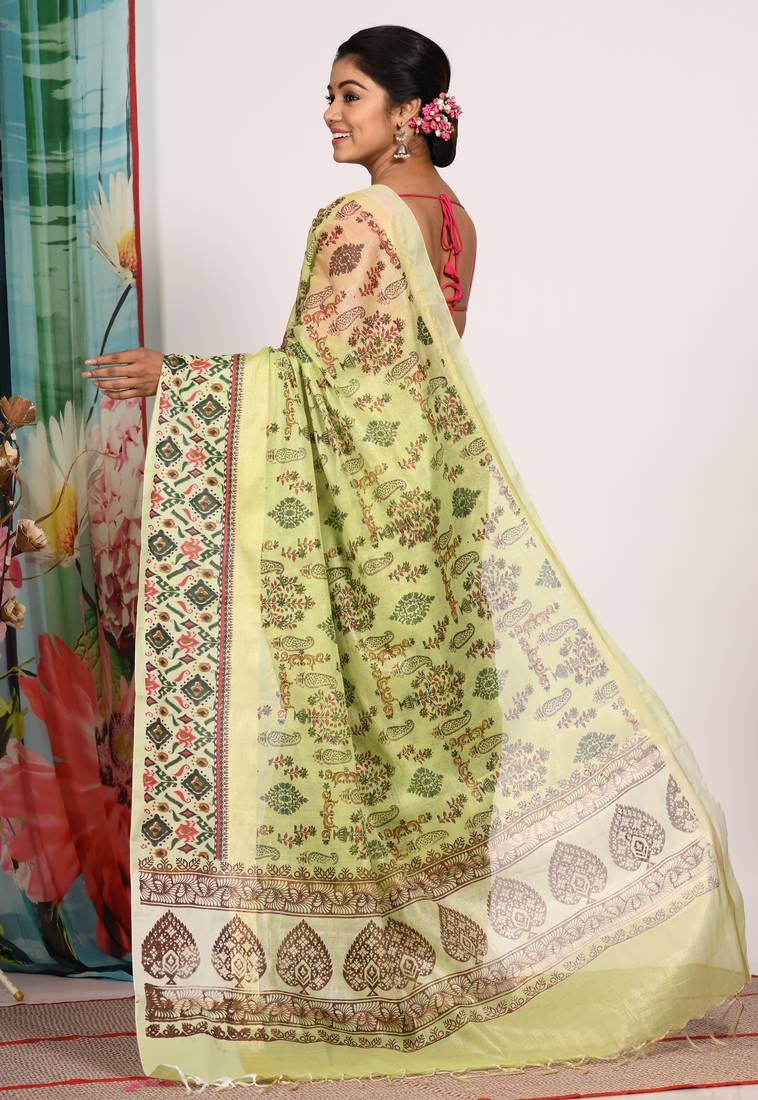 HAND BLOCK PRINT SAREE