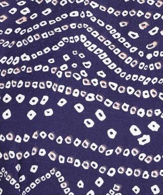 Women's Blue Printed Cotton Kurti With Foil Printed Dupatta Set 5