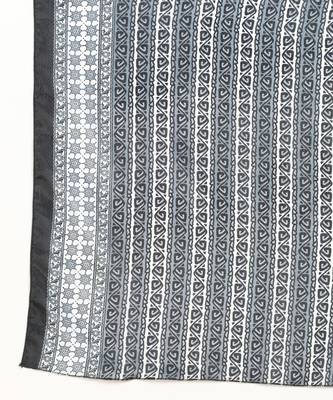 Women's Grey Printed Cotton Kurti With Foil Printed Dupatta Set 4