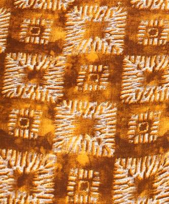 Women's Mustard Printed Cotton Kurti With Foil Printed Dupatta Set 3