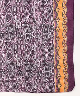 Women's Purple Printed Cotton Kurti With Foil Printed Dupatta Set 5