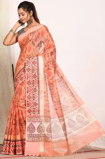 HAND BLOCK PRINT SAREE