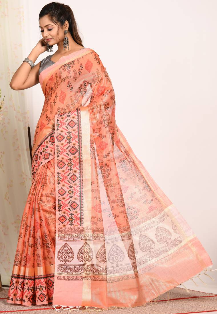 HAND BLOCK PRINT SAREE