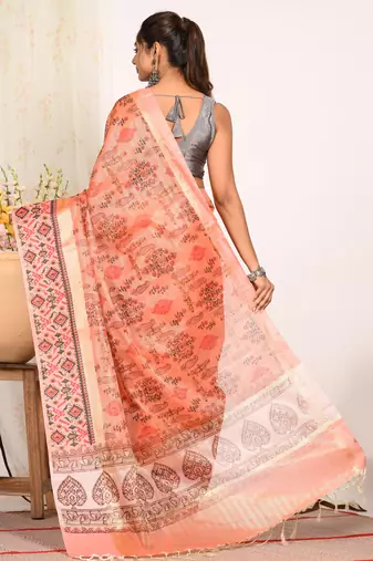 HAND BLOCK PRINT SAREE