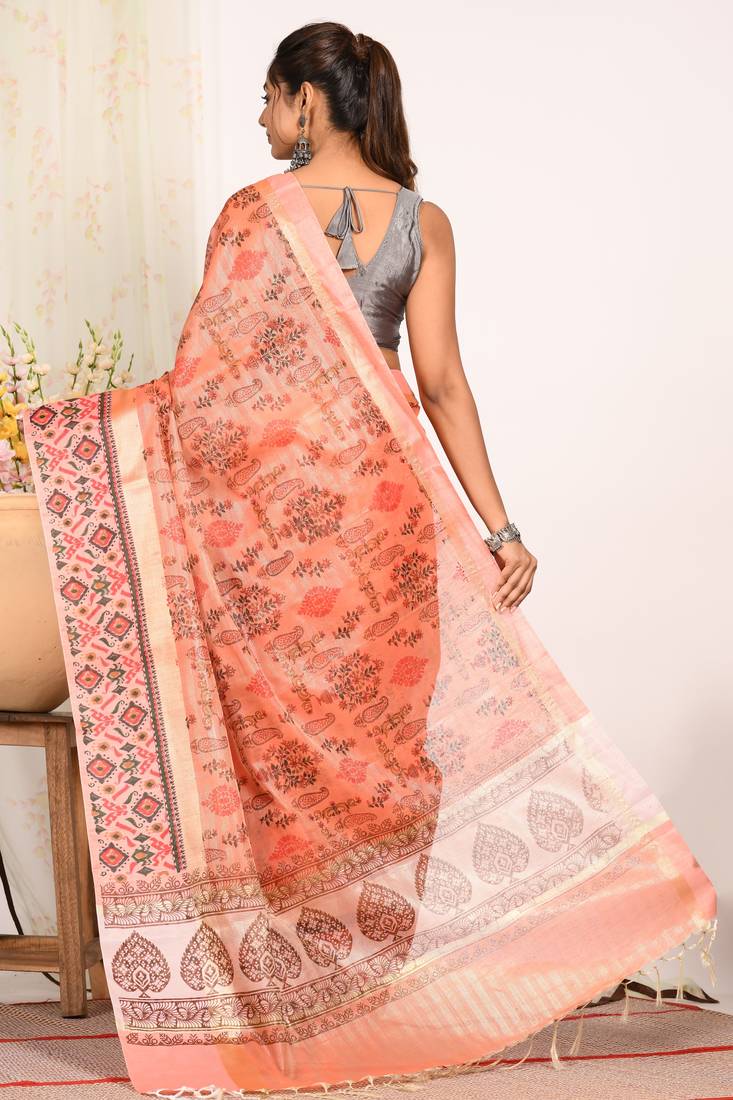 HAND BLOCK PRINT SAREE