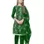 Green Organza silk blend Embroidered Unstitched Dress Material