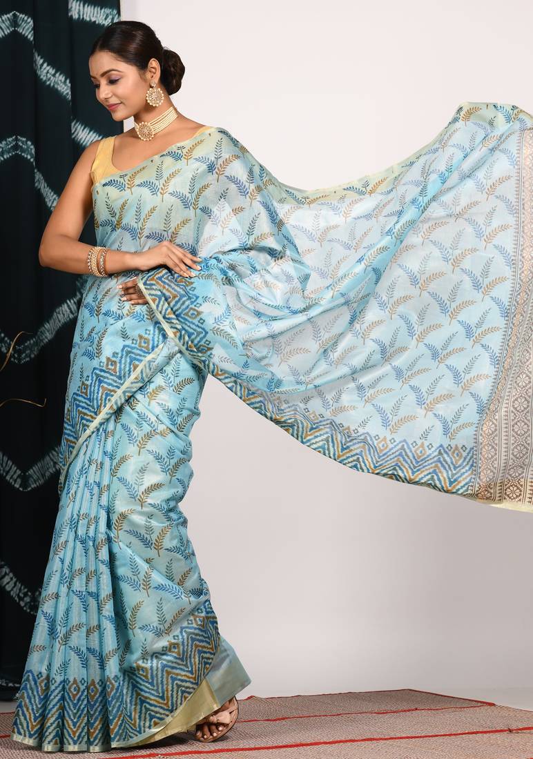 HAND BLOCK PRINT SAREE