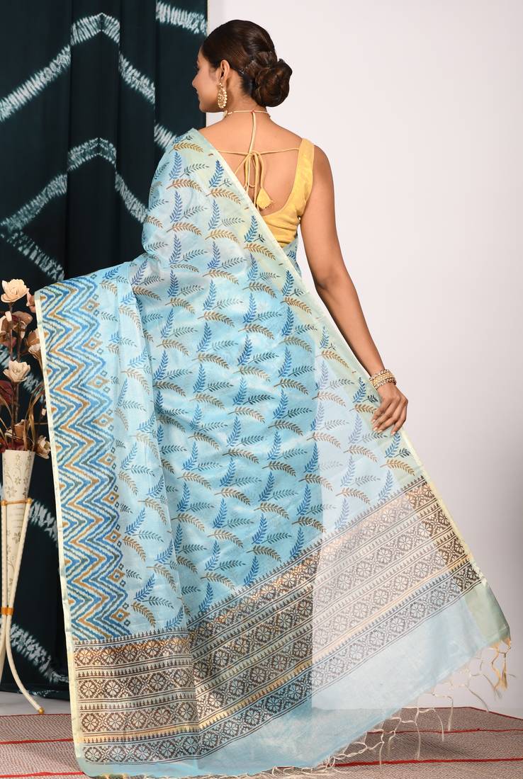 HAND BLOCK PRINT SAREE