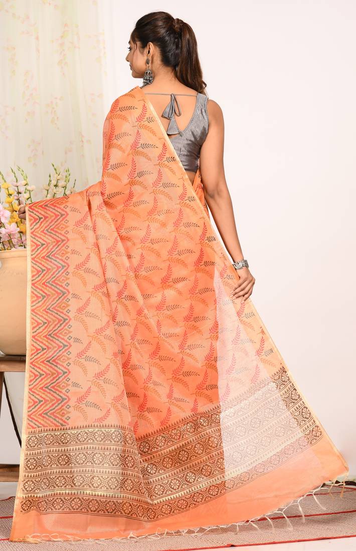 HAND BLOCK PRINT SAREE
