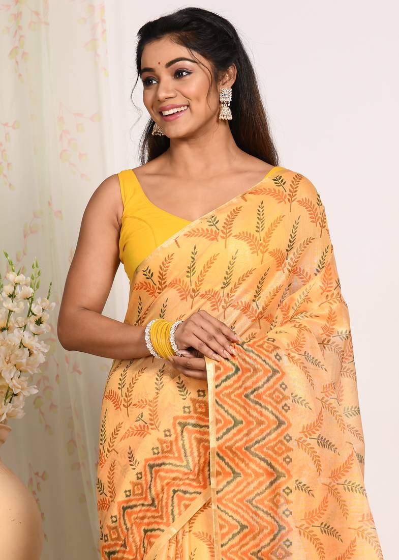HAND BLOCK PRINT SAREE