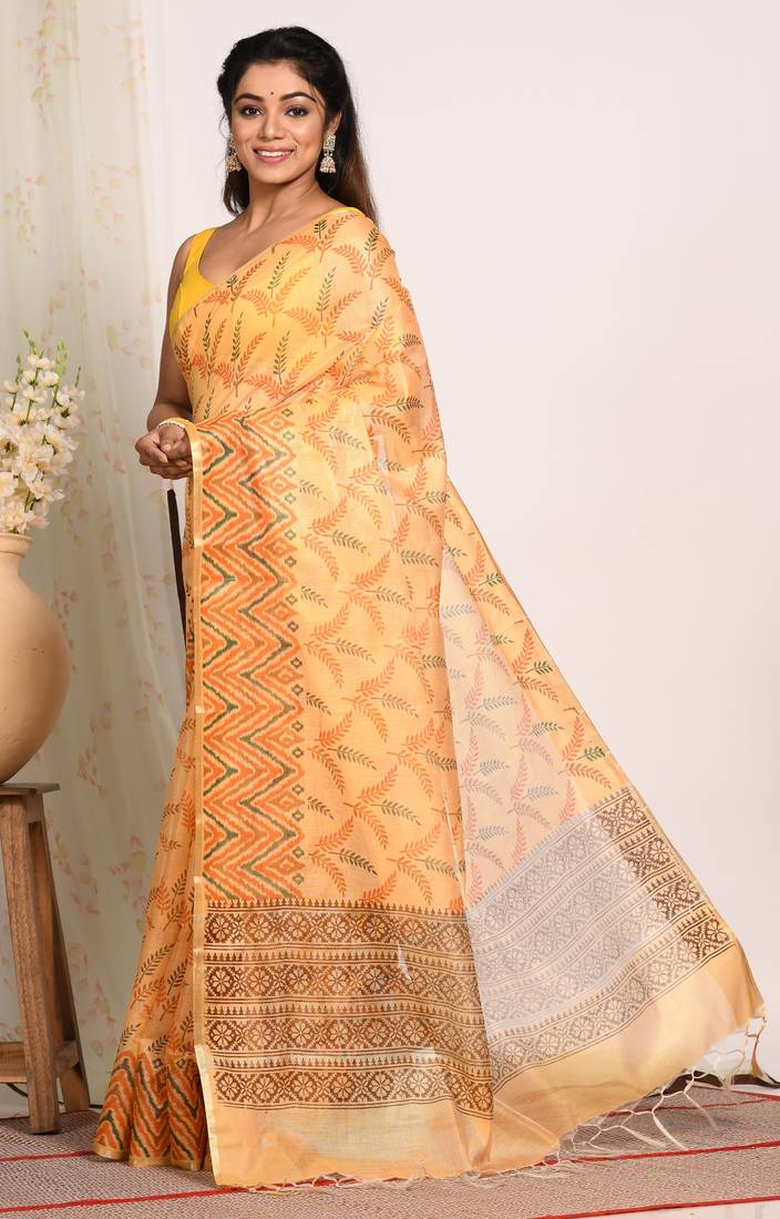HAND BLOCK PRINT SAREE