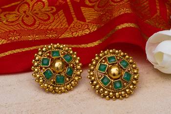 Traditional Green Necklace Set for Festive Elegance 7