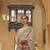 Kimisha women's beige silk woven saree with unstitched blouse piece