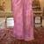 Kimisha women's pink silk woven saree with unstitched blouse piece