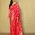 Elora silk blend banarasi woven designer saree for women (red)