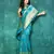 Elora silk blend banarasi woven designer saree for women (c green)