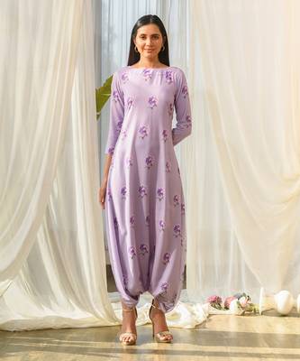 Very peri lilac dhoti jumpsuit 1