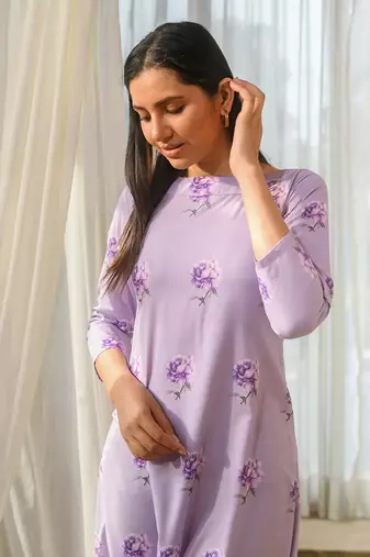 Very peri lilac dhoti jumpsuit