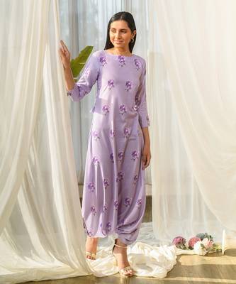 Very peri lilac dhoti jumpsuit 3