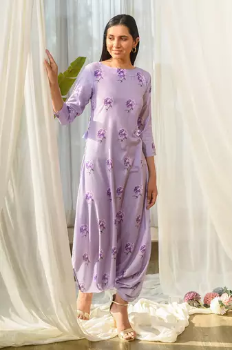 Very peri lilac dhoti jumpsuit