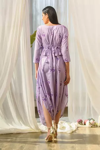 Very peri lilac dhoti jumpsuit