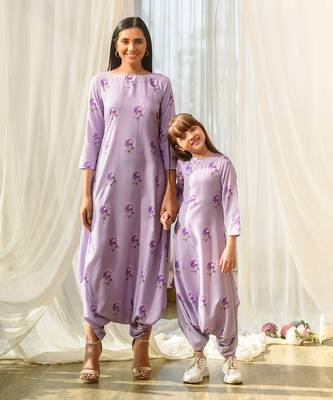 Very peri lilac dhoti jumpsuit 5