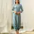 Dusty teal dhoti jumpsuit