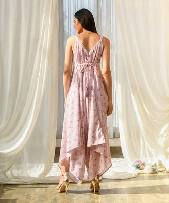 Rosey pink palazzo jumpsuit 4