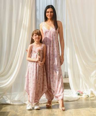 Rosey pink palazzo jumpsuit 5