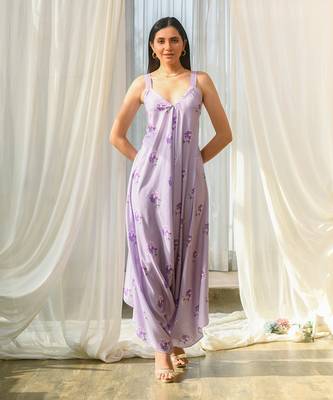 Very peri lilac palazzo jumpsuit 1