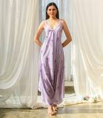 Very peri lilac palazzo jumpsuit