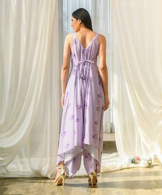 Very peri lilac palazzo jumpsuit 4