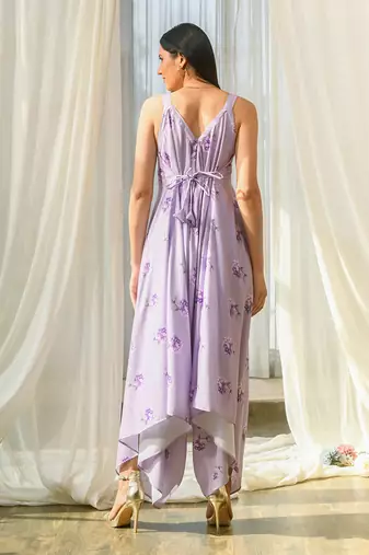 Very peri lilac palazzo jumpsuit