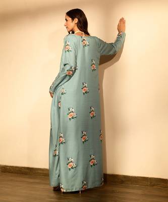 Dusty teal lungi set 5