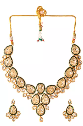 Thewa kundan jewellery set