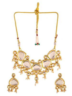 Pearl kundan jewellery set 3