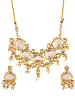 Pearl kundan jewellery set 4