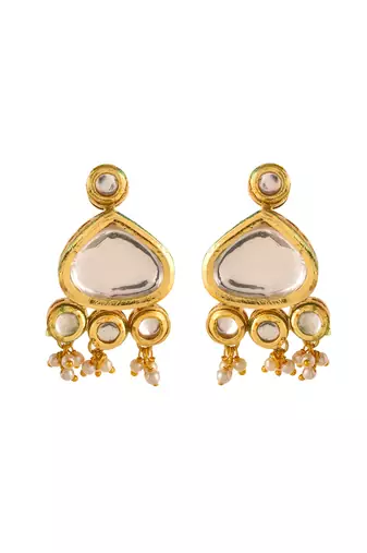 Pearl kundan jewellery set