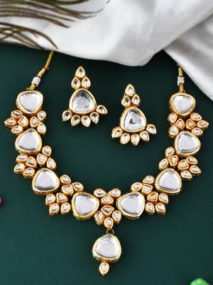 Polki kundan bridal jewellery set 1
