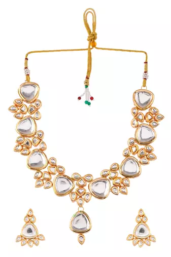 Polki kundan bridal jewellery set