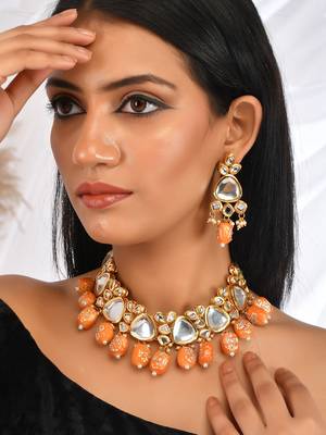 Kundan polki rajasthani jewellery set 2