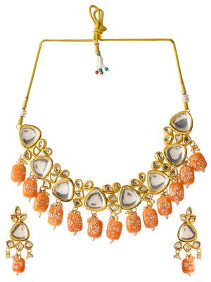Kundan polki rajasthani jewellery set 3