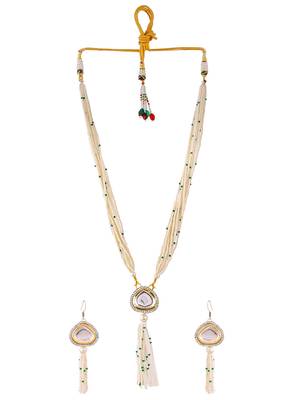 Kundan long layered jewellery set 3