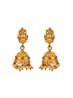 Gold plated heavy long temple jewellery set 5