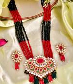 Ethnic multi layered kundan jewellery set